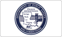 Seal of the Department of Public Safety and Corrections with Louisiana outline and text: "Juvenile Mattress 79" Poly Foam.
