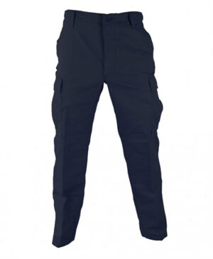 BDU Pants - Zipper Fly (Regular Length) in dark navy blue with side pockets, displayed on a plain white background.